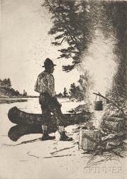 Frank Weston Benson (American, 1862-1951) Supper